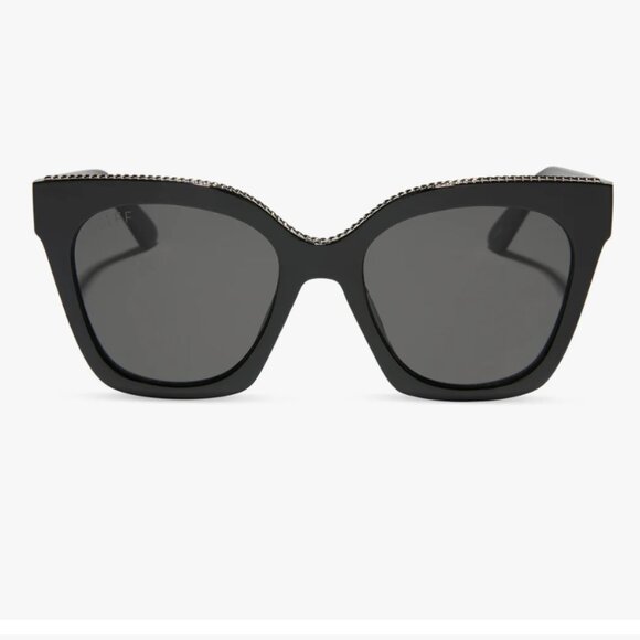 Diff Eyewear - Paris Sunglasses Black Grey - Picture 1 of 4